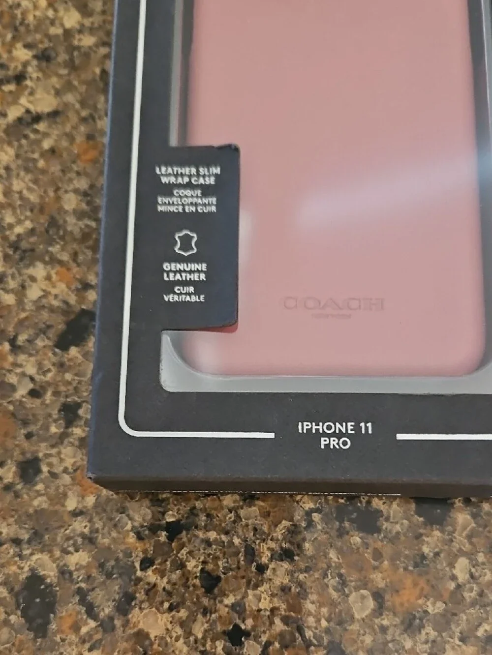 COACH Rose Pink Leather iPhone 11 Pro Case
